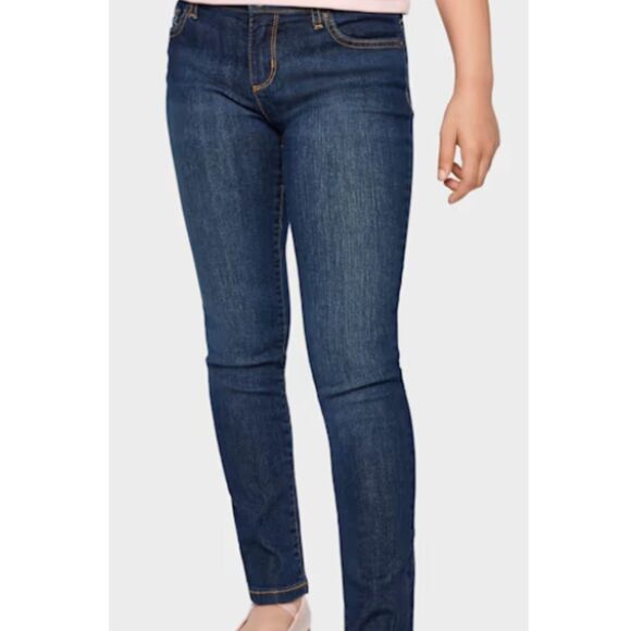 The Children's Place Girls' Jeans Size 10 Slim Super Skinny Dark Wash Denim - Picture 1 of 6